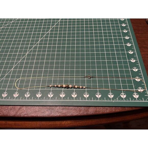 Gold & Pearl Bead Necklace - Korea - 16" - For When You Want to Feel Like Royalt - Picture 3 of 3